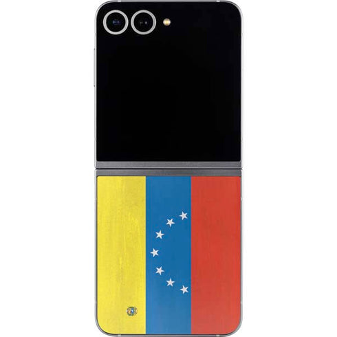 Venezuela Flag Distressed Galaxy Z Flip6 Skin
